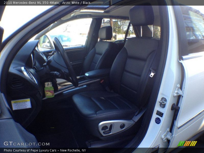 Arctic White / Black 2010 Mercedes-Benz ML 350 4Matic