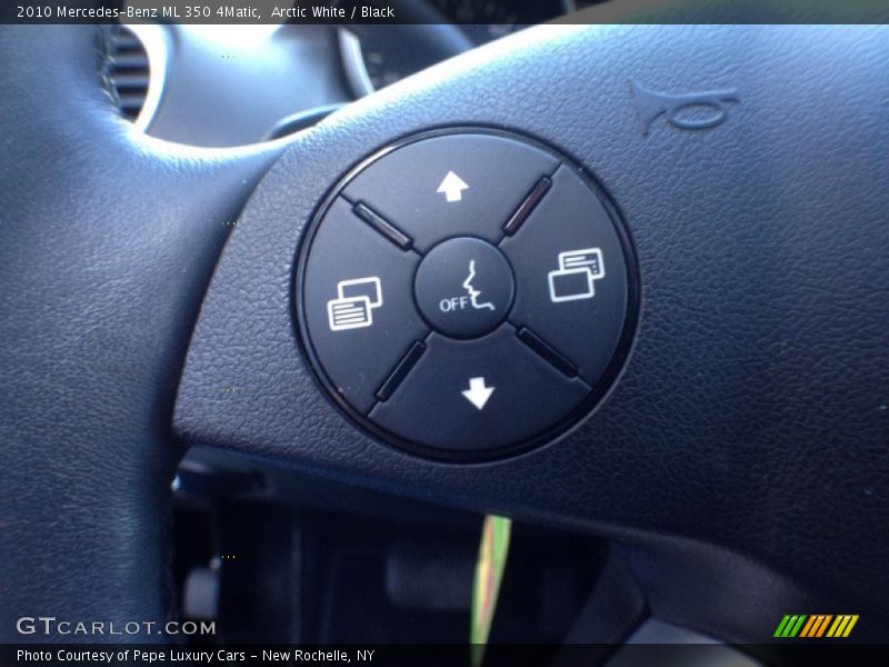 Arctic White / Black 2010 Mercedes-Benz ML 350 4Matic