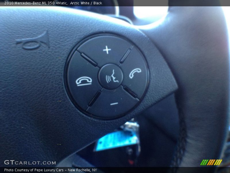 Arctic White / Black 2010 Mercedes-Benz ML 350 4Matic