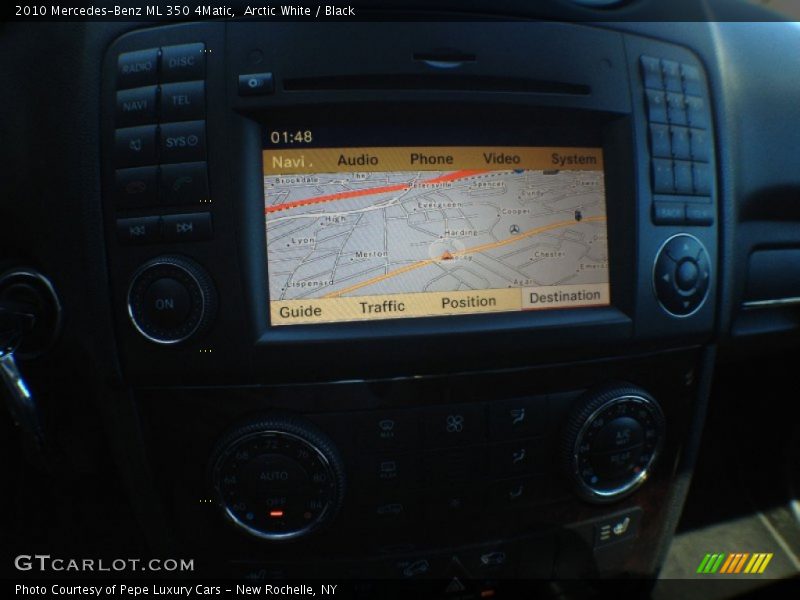 Arctic White / Black 2010 Mercedes-Benz ML 350 4Matic