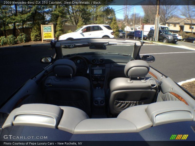 Steel Grey Metallic / Black 2009 Mercedes-Benz CLK 350 Cabriolet