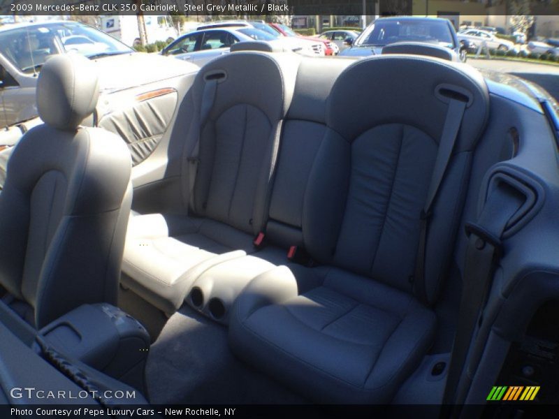 Steel Grey Metallic / Black 2009 Mercedes-Benz CLK 350 Cabriolet
