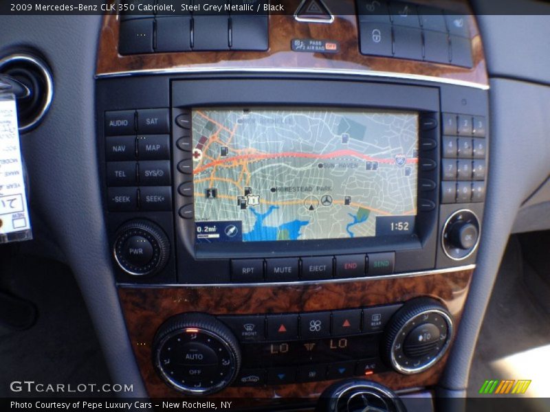 Steel Grey Metallic / Black 2009 Mercedes-Benz CLK 350 Cabriolet