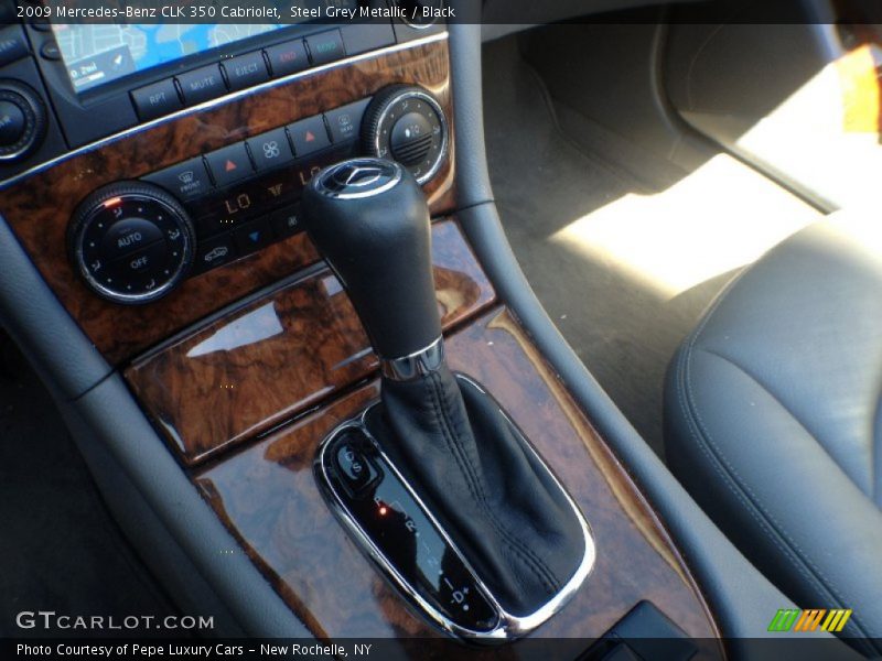 Steel Grey Metallic / Black 2009 Mercedes-Benz CLK 350 Cabriolet