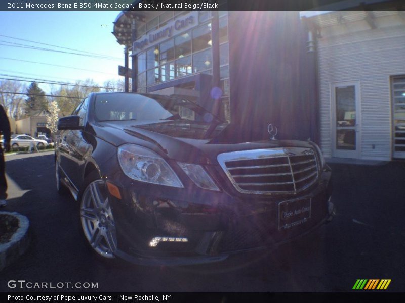 Black / Natural Beige/Black 2011 Mercedes-Benz E 350 4Matic Sedan