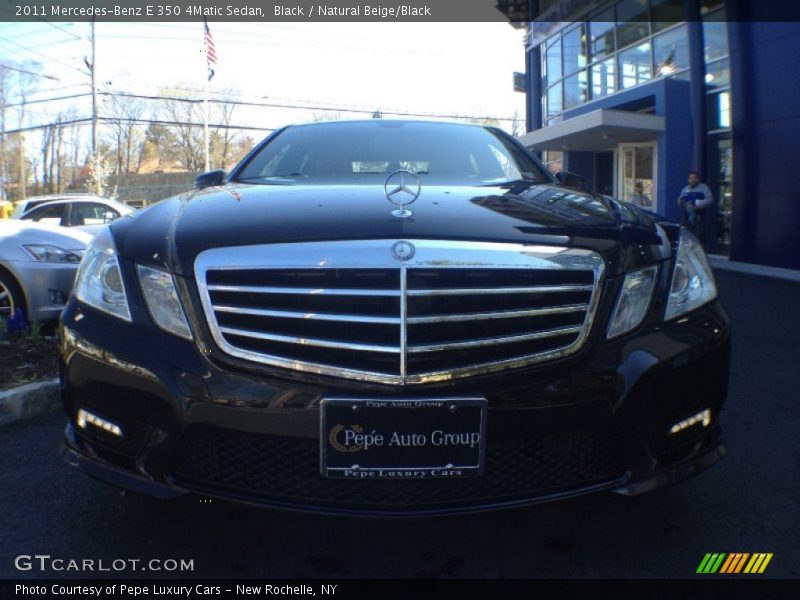 Black / Natural Beige/Black 2011 Mercedes-Benz E 350 4Matic Sedan
