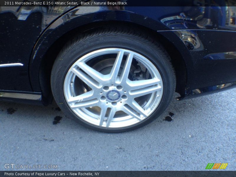 Black / Natural Beige/Black 2011 Mercedes-Benz E 350 4Matic Sedan