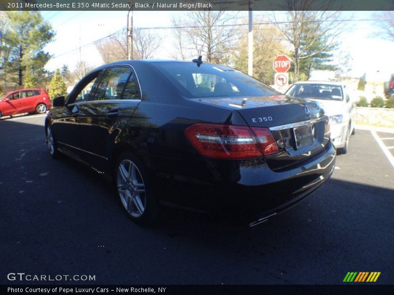Black / Natural Beige/Black 2011 Mercedes-Benz E 350 4Matic Sedan