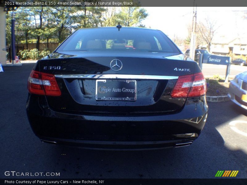 Black / Natural Beige/Black 2011 Mercedes-Benz E 350 4Matic Sedan