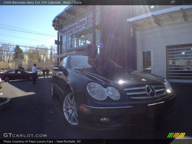 Black / Stone 2009 Mercedes-Benz CLK 350 Cabriolet