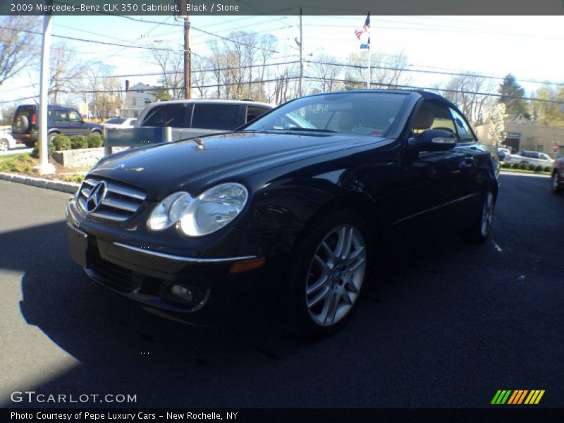 Black / Stone 2009 Mercedes-Benz CLK 350 Cabriolet