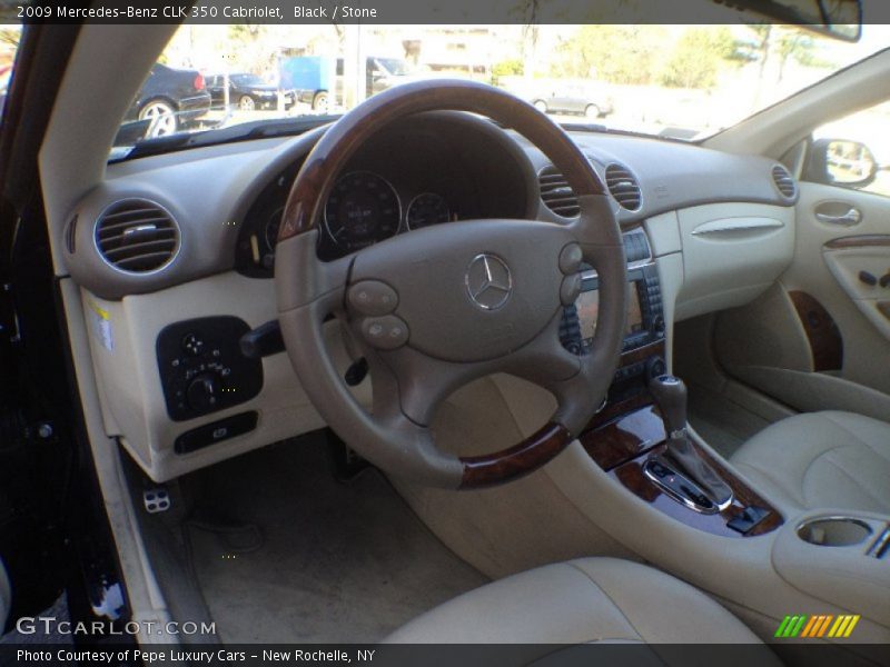 Black / Stone 2009 Mercedes-Benz CLK 350 Cabriolet