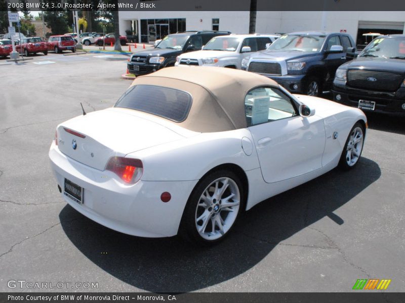 Alpine White / Black 2008 BMW Z4 3.0i Roadster