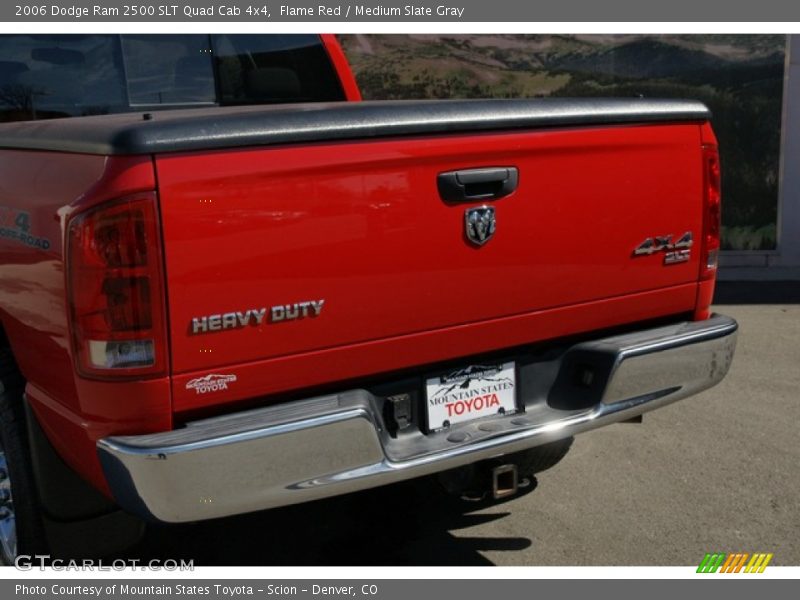 Flame Red / Medium Slate Gray 2006 Dodge Ram 2500 SLT Quad Cab 4x4