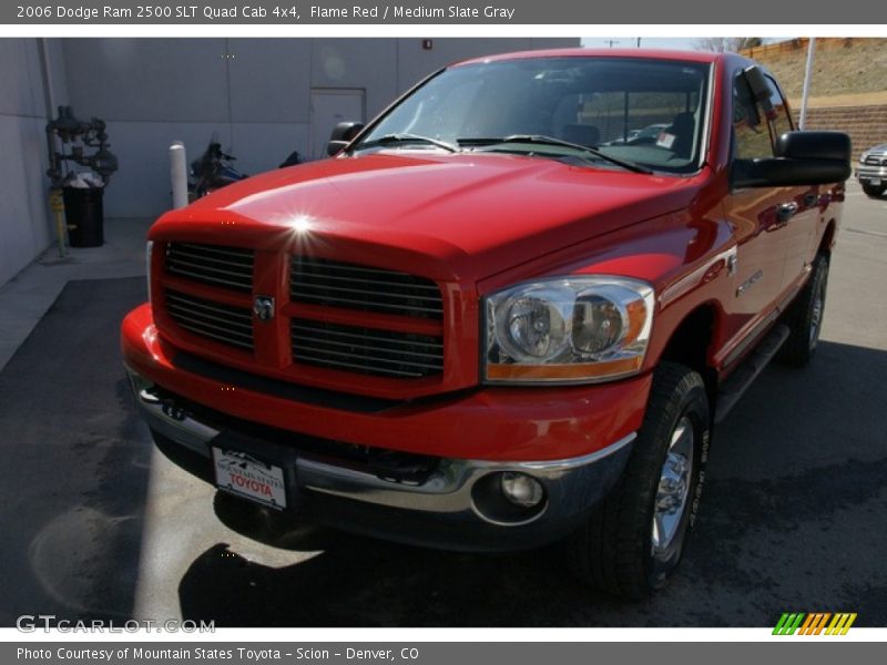 Flame Red / Medium Slate Gray 2006 Dodge Ram 2500 SLT Quad Cab 4x4