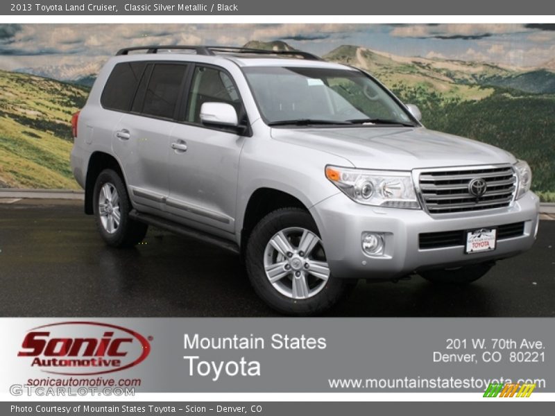 Classic Silver Metallic / Black 2013 Toyota Land Cruiser