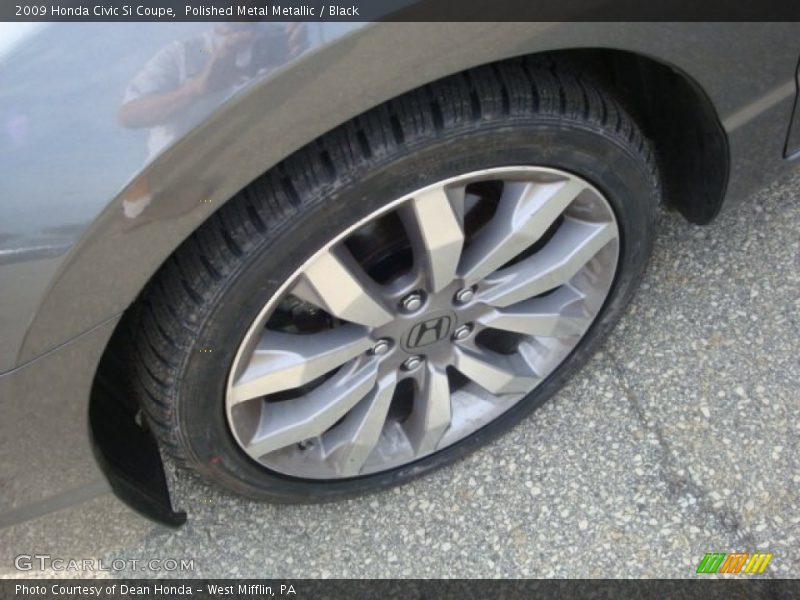 Polished Metal Metallic / Black 2009 Honda Civic Si Coupe