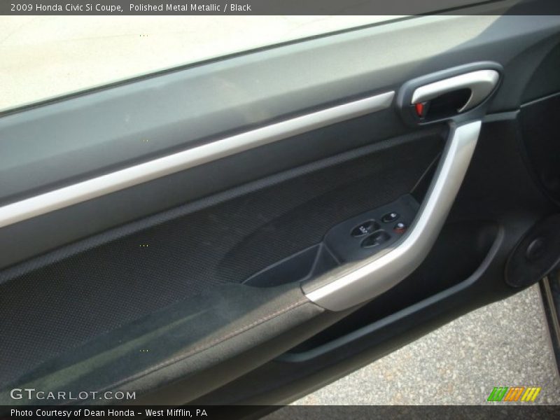 Polished Metal Metallic / Black 2009 Honda Civic Si Coupe