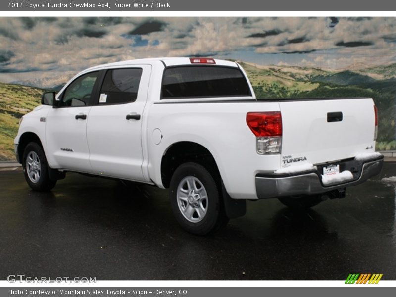 Super White / Black 2012 Toyota Tundra CrewMax 4x4