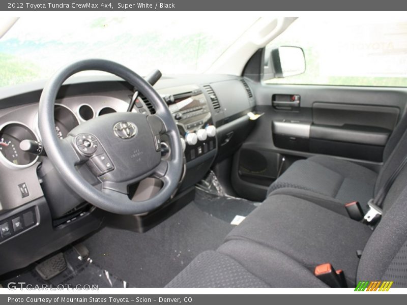 Super White / Black 2012 Toyota Tundra CrewMax 4x4