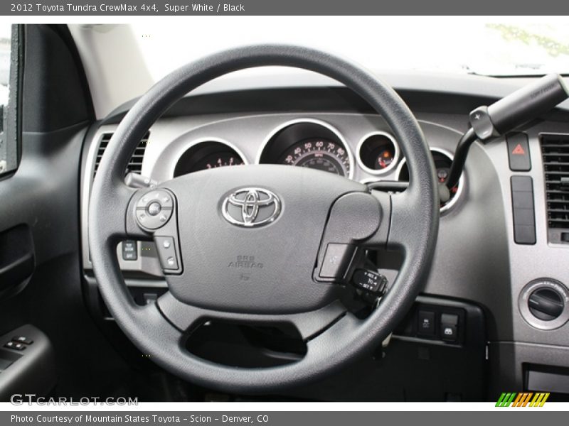 Super White / Black 2012 Toyota Tundra CrewMax 4x4