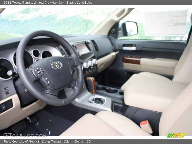 Black / Sand Beige 2012 Toyota Tundra Limited CrewMax 4x4