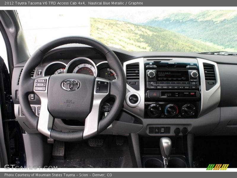 Nautical Blue Metallic / Graphite 2012 Toyota Tacoma V6 TRD Access Cab 4x4