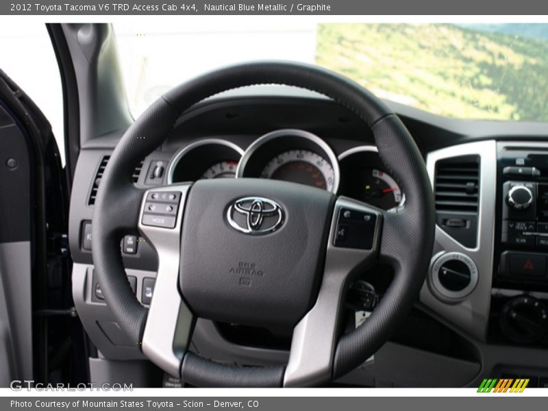 Nautical Blue Metallic / Graphite 2012 Toyota Tacoma V6 TRD Access Cab 4x4