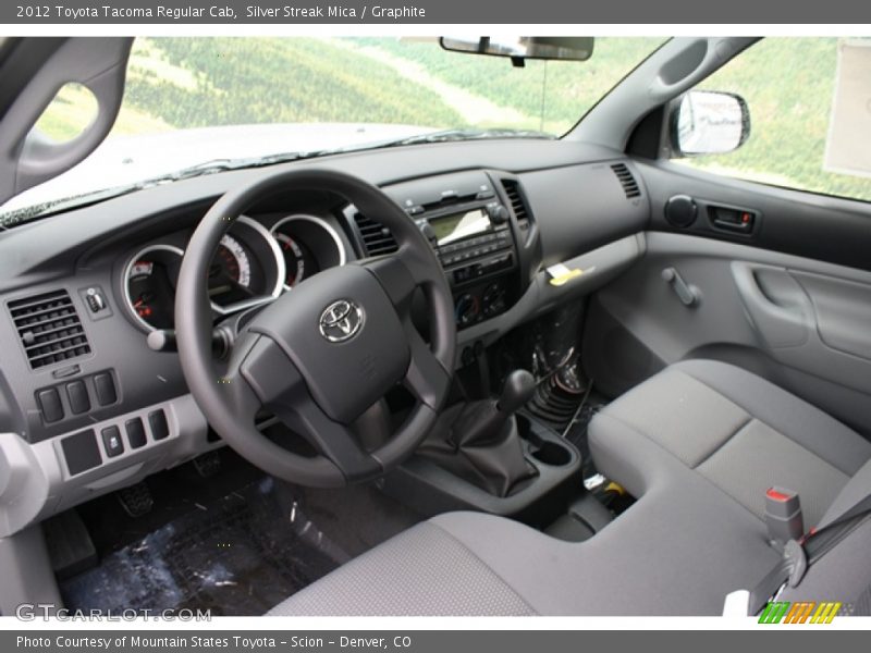 Silver Streak Mica / Graphite 2012 Toyota Tacoma Regular Cab