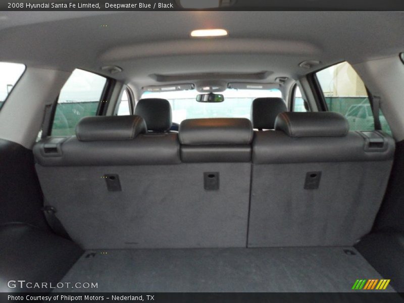 Deepwater Blue / Black 2008 Hyundai Santa Fe Limited