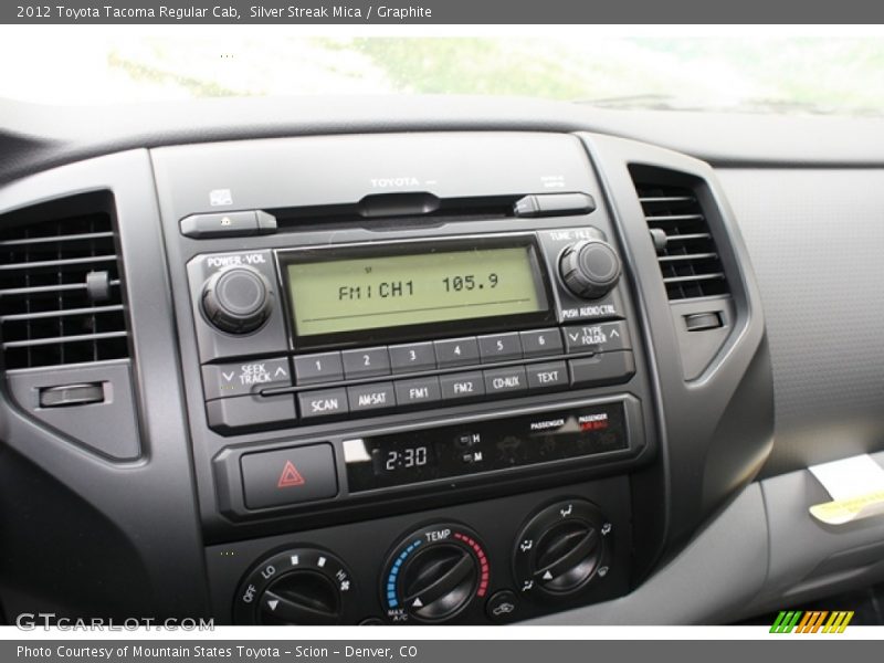 Silver Streak Mica / Graphite 2012 Toyota Tacoma Regular Cab
