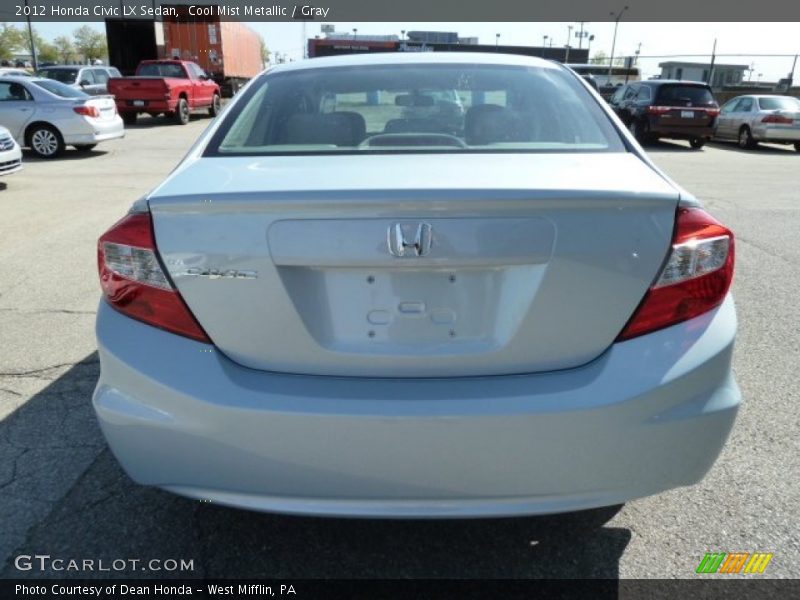 Cool Mist Metallic / Gray 2012 Honda Civic LX Sedan