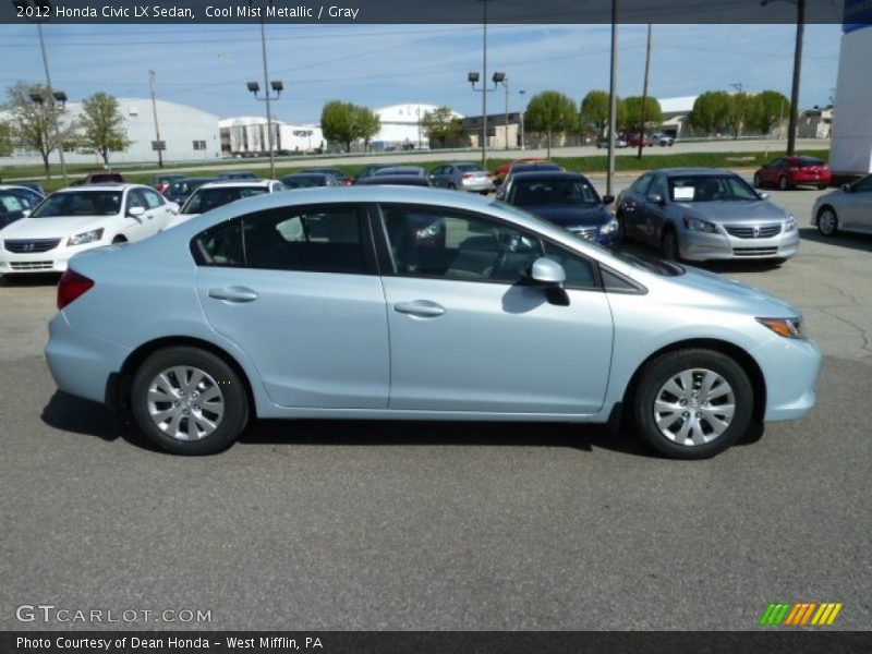 Cool Mist Metallic / Gray 2012 Honda Civic LX Sedan