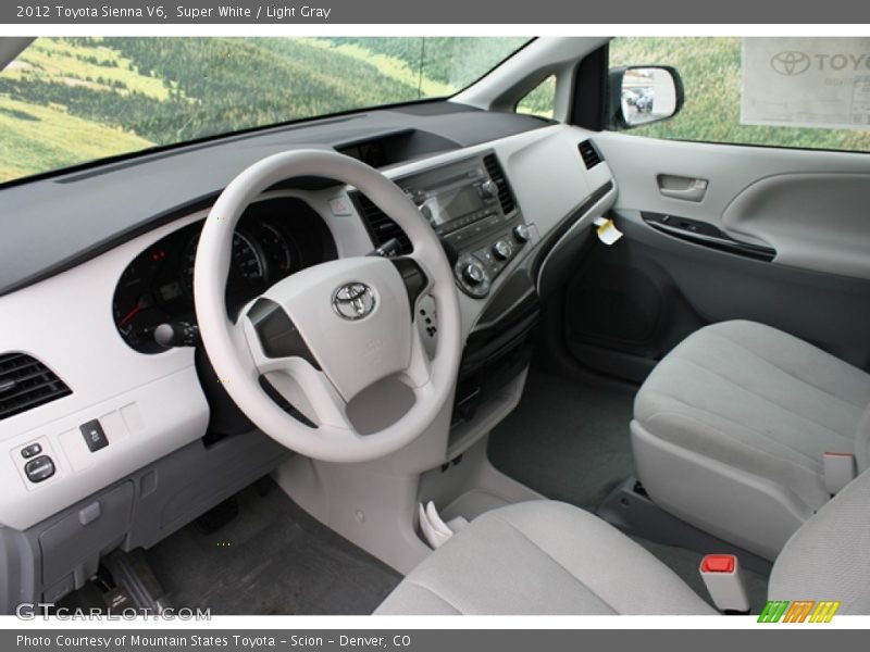  2012 Sienna V6 Light Gray Interior