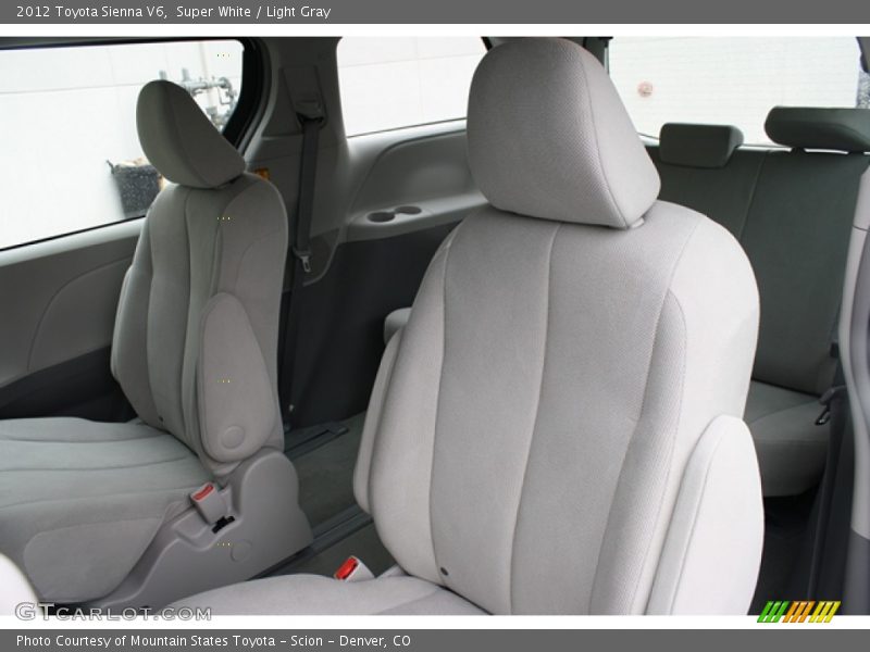 Super White / Light Gray 2012 Toyota Sienna V6