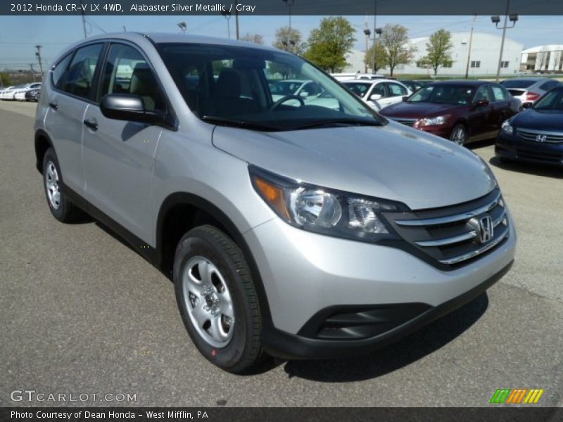 Alabaster Silver Metallic / Gray 2012 Honda CR-V LX 4WD