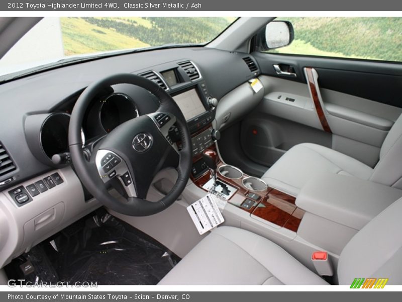 Classic Silver Metallic / Ash 2012 Toyota Highlander Limited 4WD