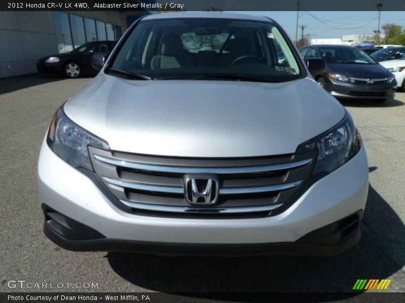 Alabaster Silver Metallic / Gray 2012 Honda CR-V LX 4WD