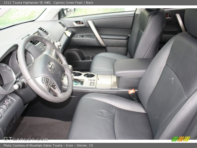 Cypress Green Pearl / Black 2012 Toyota Highlander SE 4WD