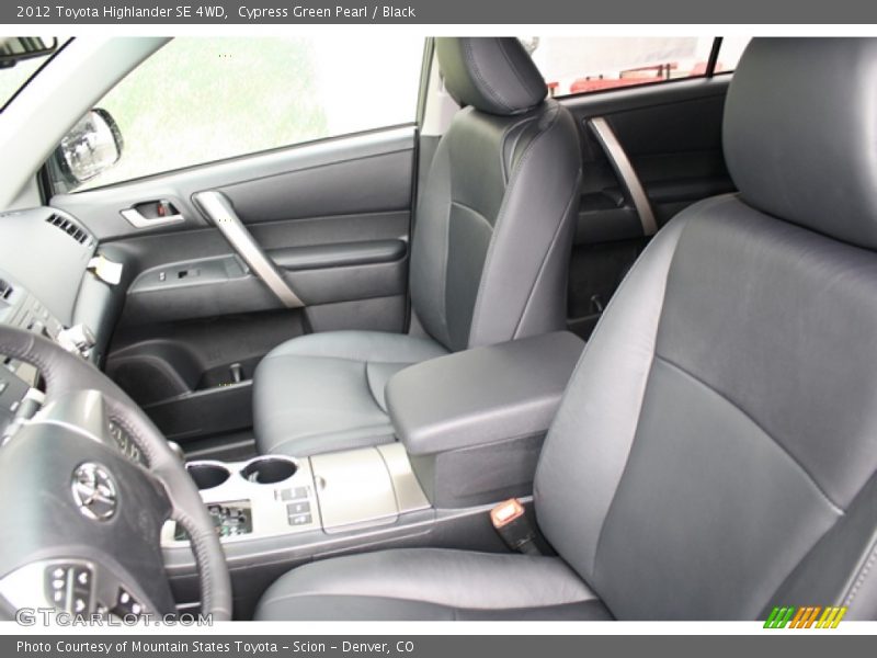 Cypress Green Pearl / Black 2012 Toyota Highlander SE 4WD