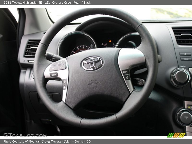 Cypress Green Pearl / Black 2012 Toyota Highlander SE 4WD