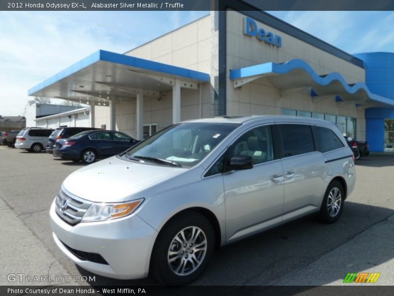 Alabaster Silver Metallic / Truffle 2012 Honda Odyssey EX-L