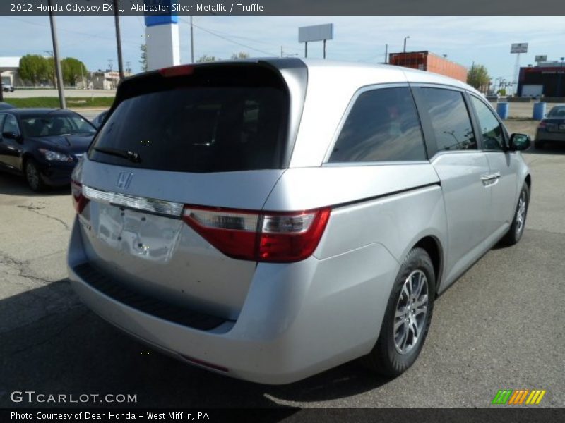 Alabaster Silver Metallic / Truffle 2012 Honda Odyssey EX-L