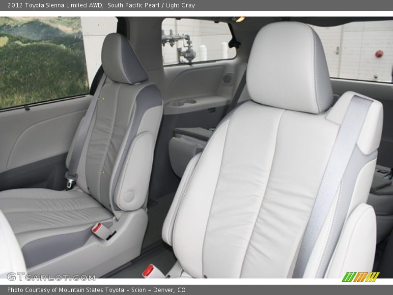 South Pacific Pearl / Light Gray 2012 Toyota Sienna Limited AWD