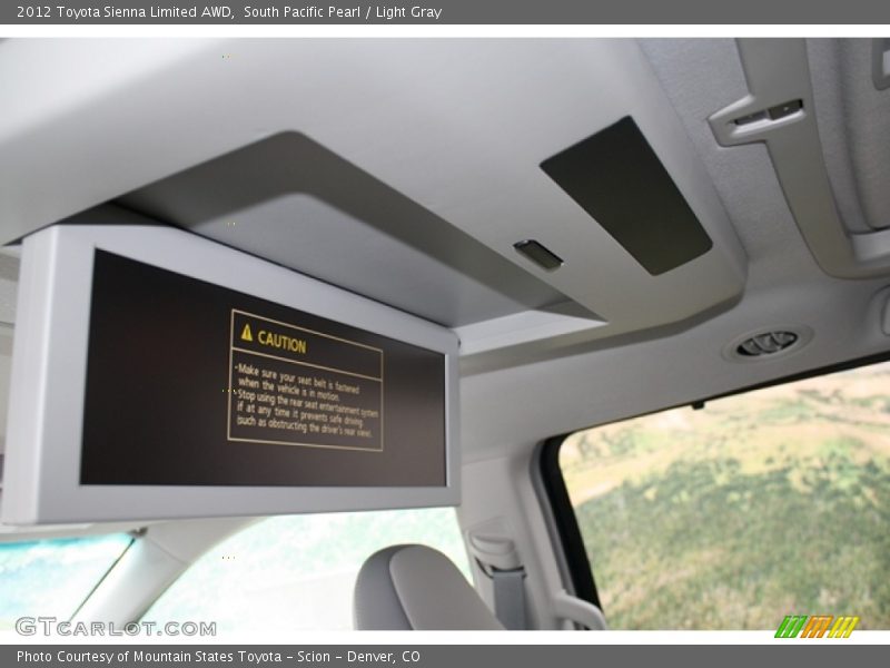South Pacific Pearl / Light Gray 2012 Toyota Sienna Limited AWD