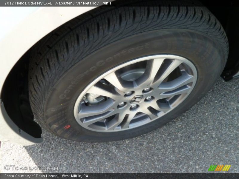 Alabaster Silver Metallic / Truffle 2012 Honda Odyssey EX-L