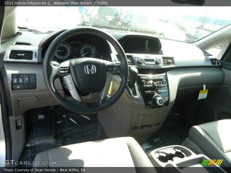Alabaster Silver Metallic / Truffle 2012 Honda Odyssey EX-L