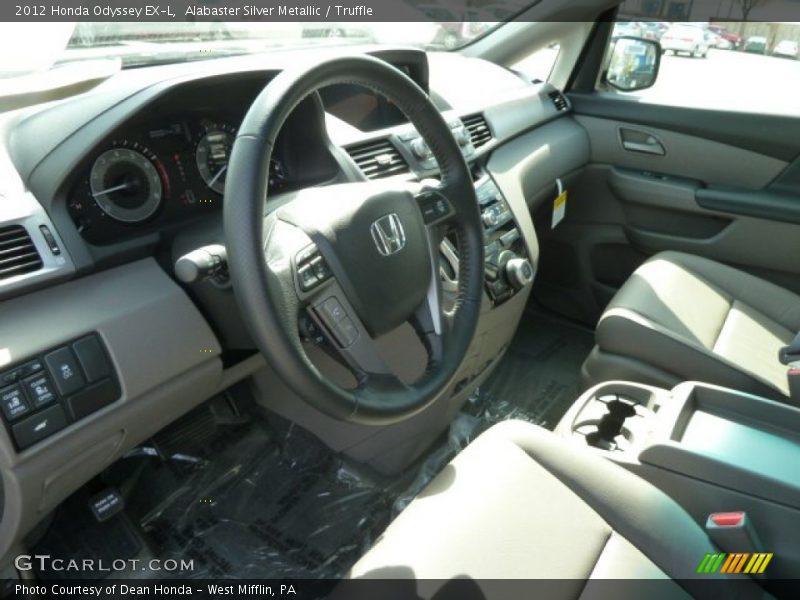 Alabaster Silver Metallic / Truffle 2012 Honda Odyssey EX-L