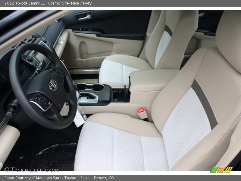 Cosmic Gray Mica / Ivory 2012 Toyota Camry LE