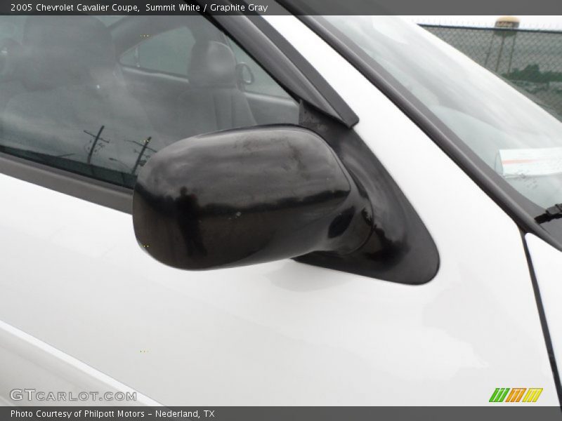 Summit White / Graphite Gray 2005 Chevrolet Cavalier Coupe